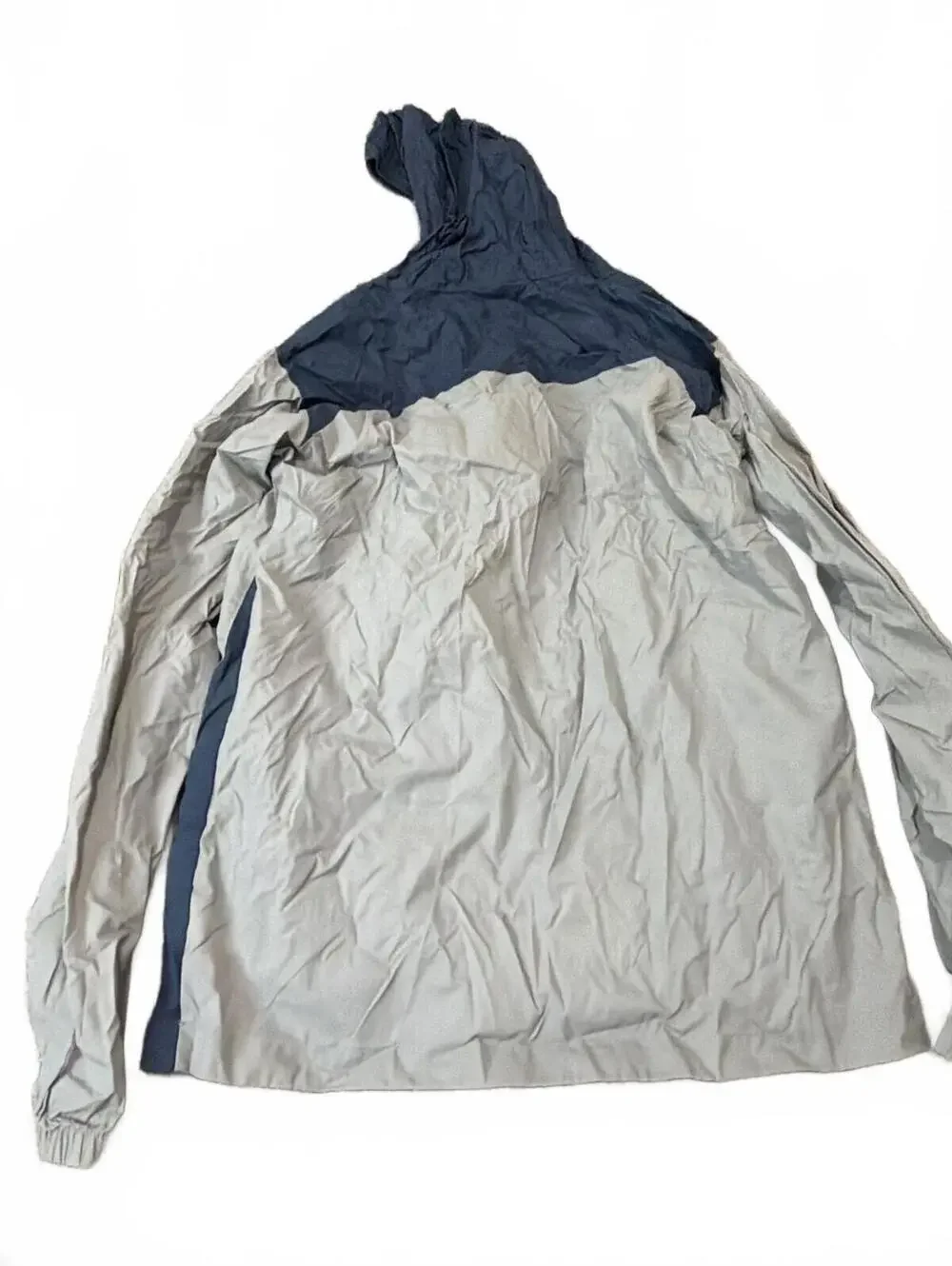 Columbia Boys Windbreaker Gray Navy Jacket XL